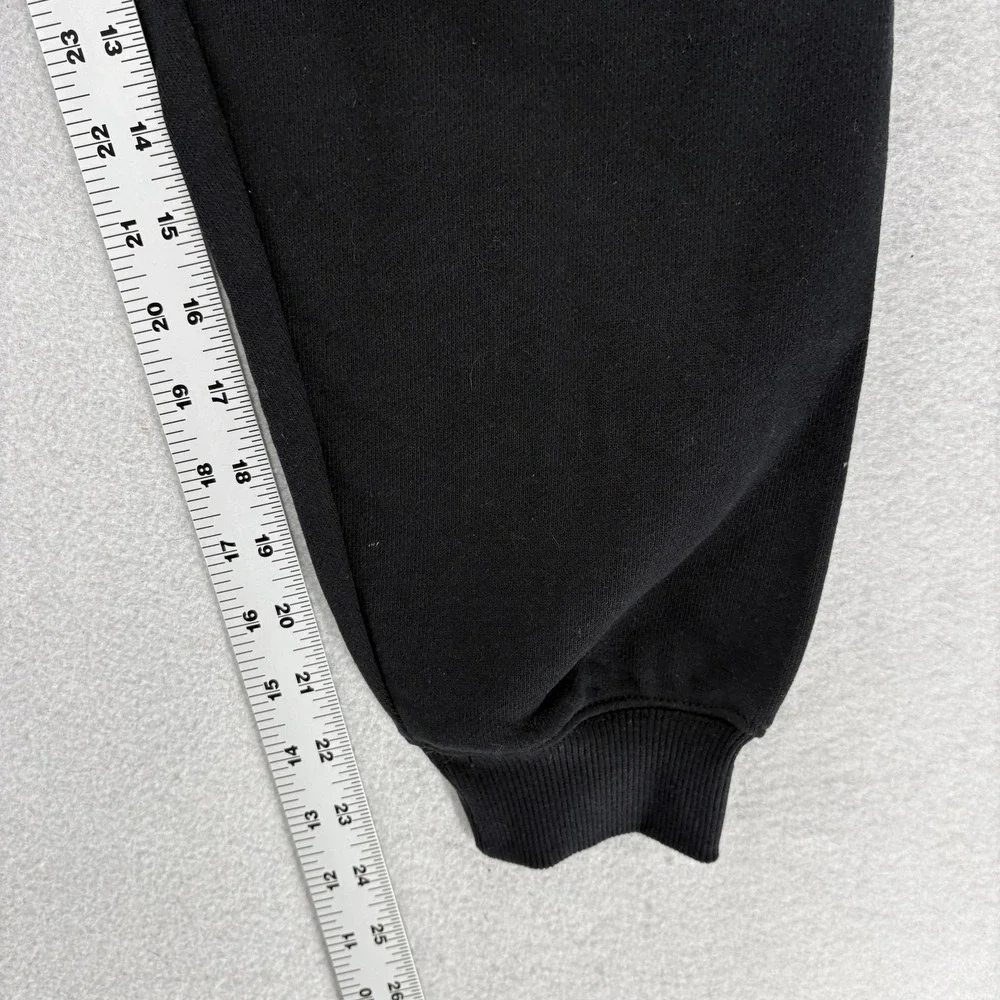 Nike Air Jogger Pants Kids Medium Black White Colorblock Fleece Taper Leg Gym